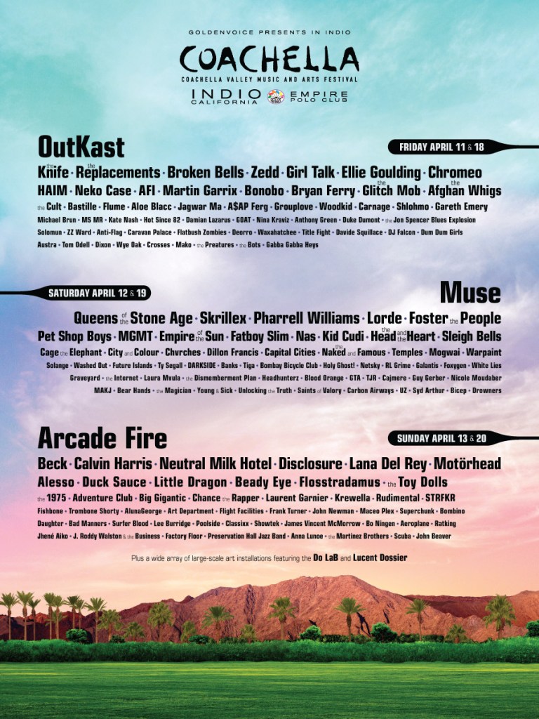Coachella 2014 Lineup